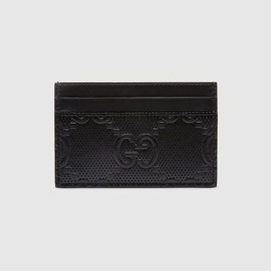 Gucci GG Embossed Card Case New with Tags